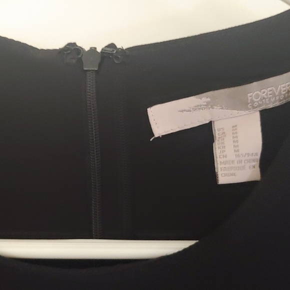 Forever 21 Little Black Dress wCutouts/Mesh Panels - Picture 5 of 9